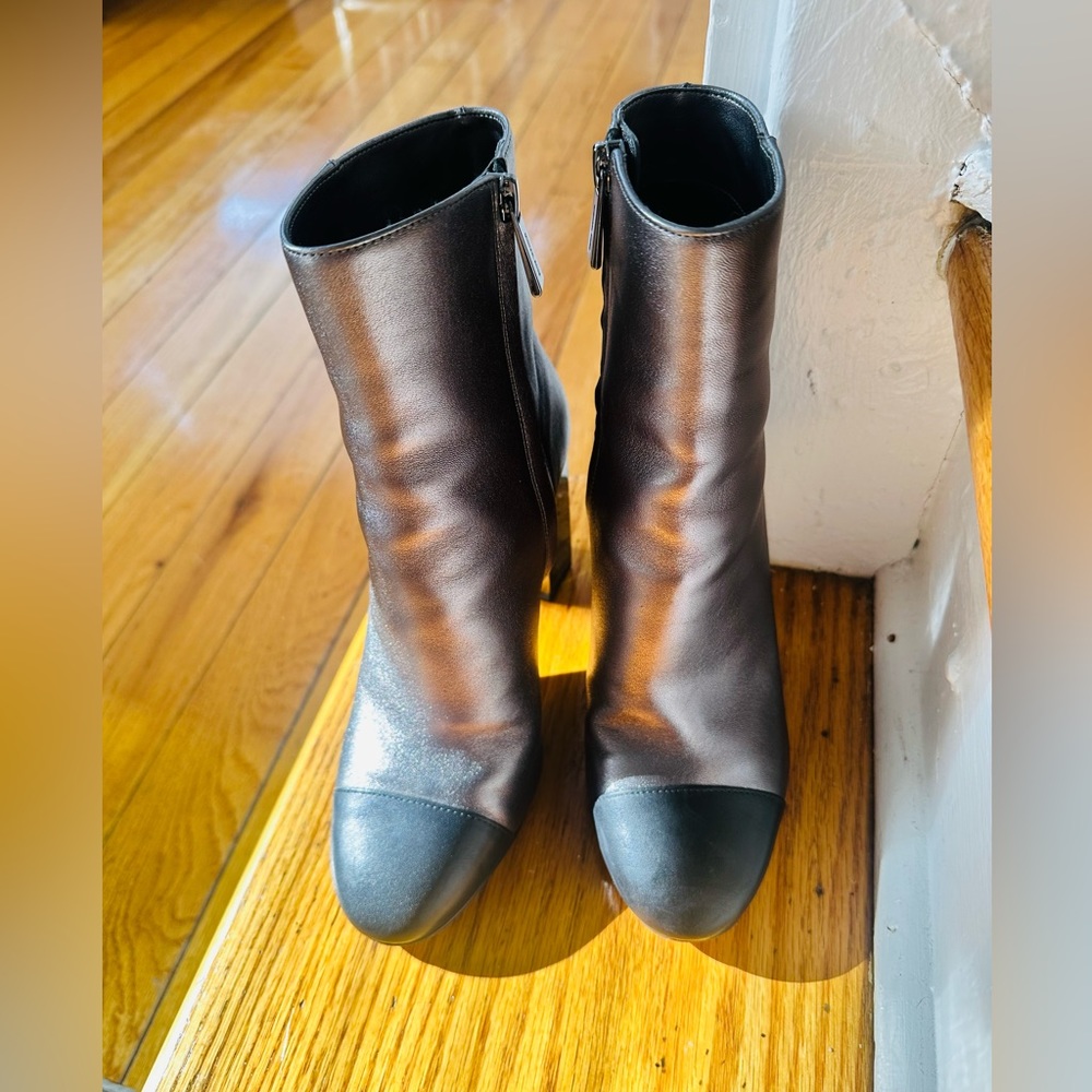 Michel Kors Black and sliver over the ankle booths (6)
